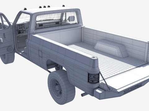 Chevrolet K30 1989 3D Model