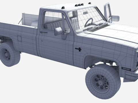 Chevrolet K30 1989 3D Model