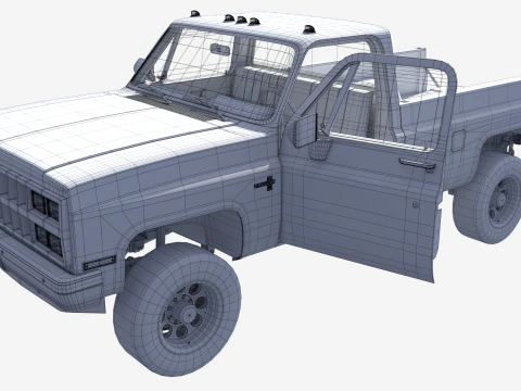 Chevrolet K30 1989 3D Model