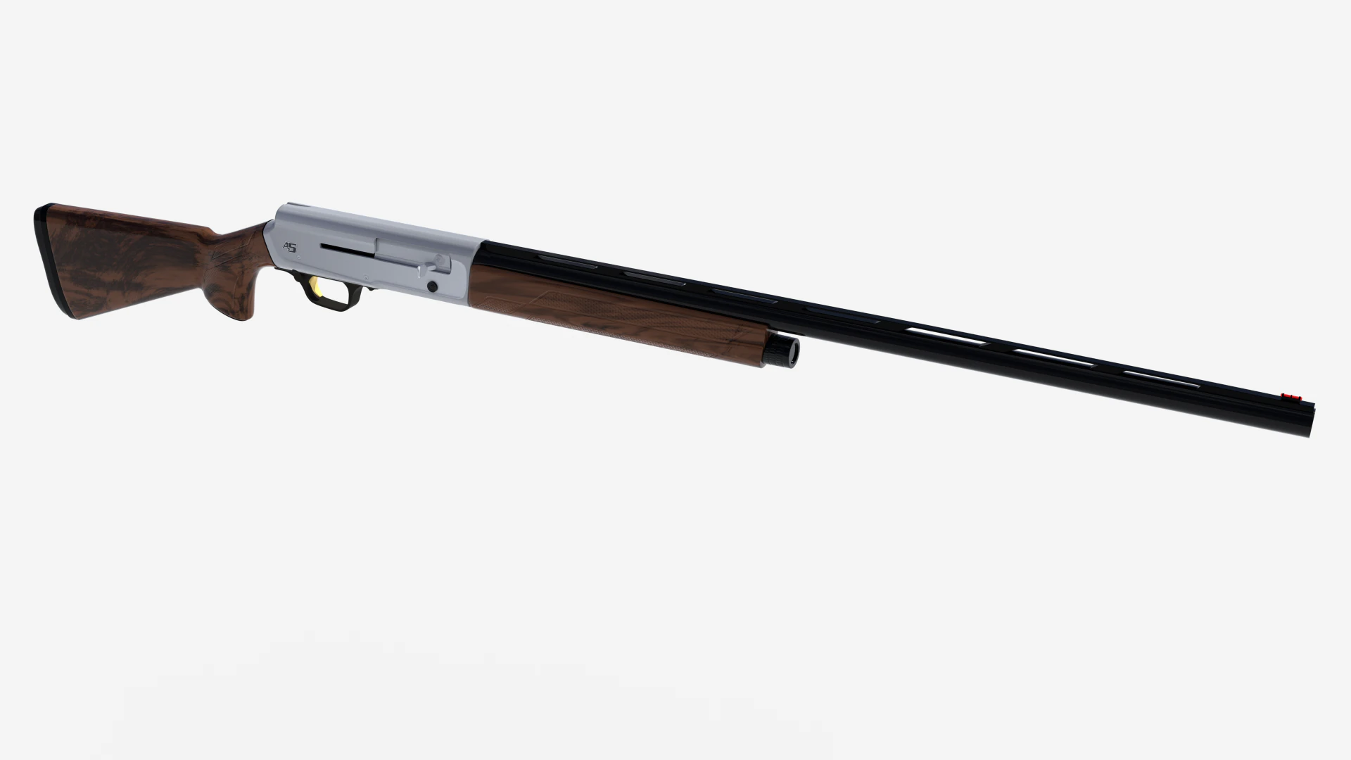 Browning A5 Upland 3D Model .c4d .max .obj .3ds .fbx .stl .blend 