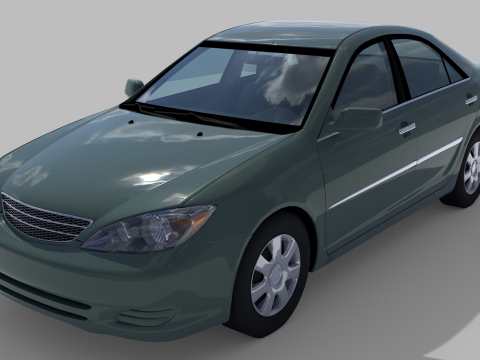 Седан 2004 року 3D Модель