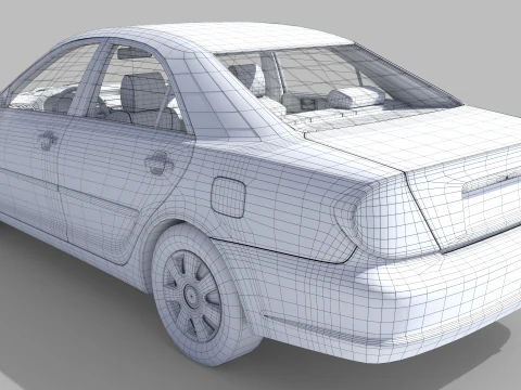 Sedan 2004 3D Model