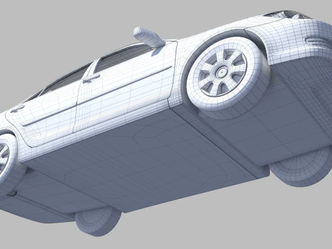 Sedan 2004 3D Model