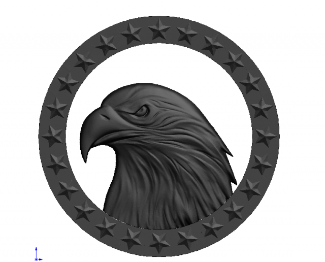 eagle 3D 模型 .c4d .max .obj .3ds .fbx .stl .blend