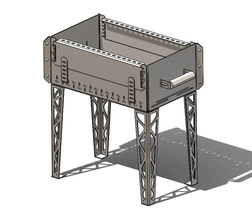 barbek&uuml; 3D Model .c4d .max .obj .3ds .fbx .stl .blend 