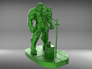 hulk and spiderman 3D Print Model