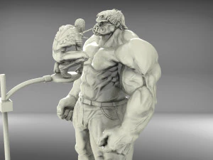 hulk and spiderman 3D Print Model
