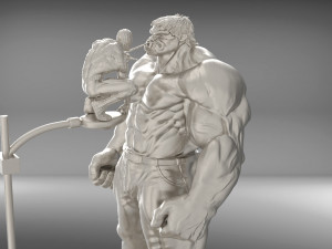 hulk and spiderman 3D Baskı Modeli