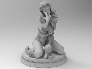 kara kedi 3D Baskı Modeli