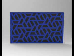 motivo geometrico decorativo Modello 3D