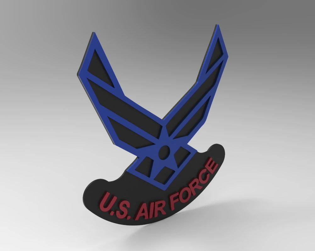 us air force 3D Model .c4d .max .obj .3ds .fbx .stl .blend