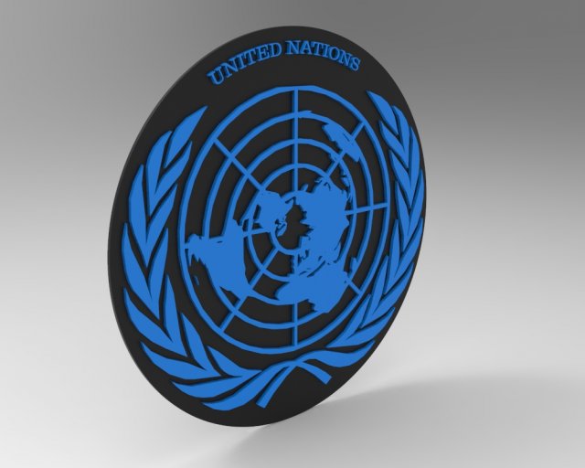united nations 3D Model .c4d .max .obj .3ds .fbx .stl .blend 