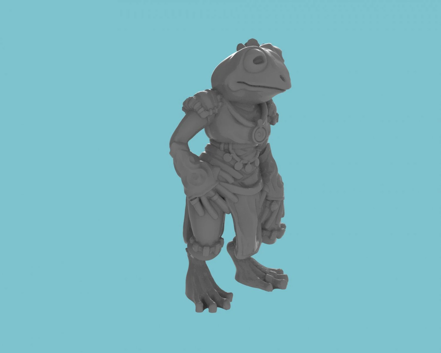 жаба 3D Модель .c4d .max .obj .3ds .fbx .stl .blend 