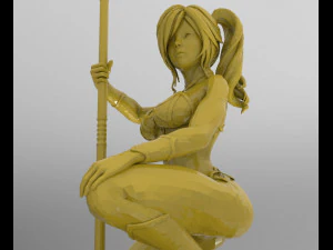 barbar kız 3D Model