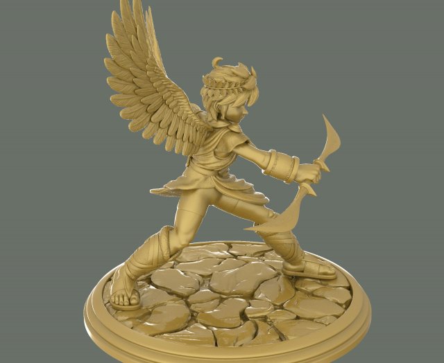 Icarus Greek Mythology Statue Art 3D model 3D printable