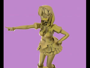 anime kadın 3D Model