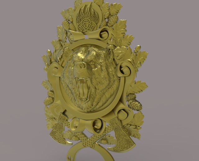 bear 3D Model .c4d .max .obj .3ds .fbx .stl .blend 