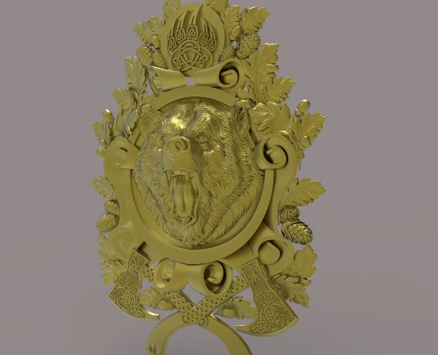 クマ 3Dモデル .c4d .max .obj .3ds .fbx .stl .blend 