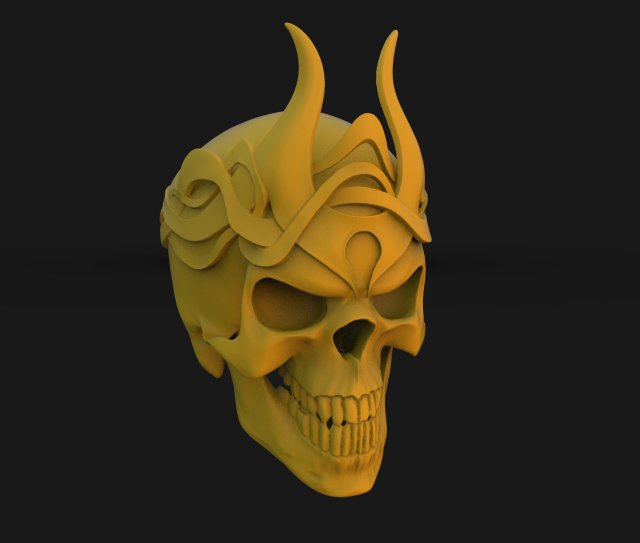 skull king 3D 模型 .c4d .max .obj .3ds .fbx .stl .blend