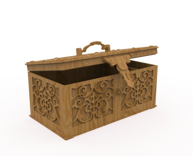 chest Model 3D .c4d .max .obj .3ds .fbx .stl .blend