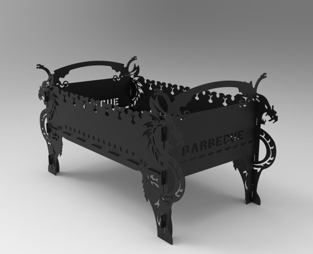 barbecue Modelo 3D .c4d .max .obj .3ds .fbx .stl .blend 