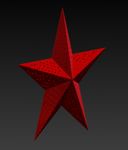 sheet metal star Modello 3D .c4d .max .obj .3ds .fbx .stl .blend 