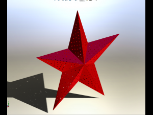 sheet metal star Modello 3D