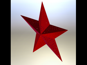sheet metal star Modello 3D