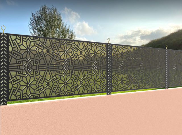 Fance-F 3D Модель .c4d .max .obj .3ds .fbx .stl .blend 