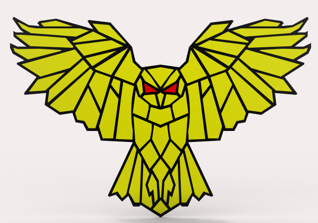 OWL 3D Модель .c4d .max .obj .3ds .fbx .stl .blend 