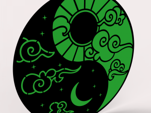 YiN YANG 3Dモデル