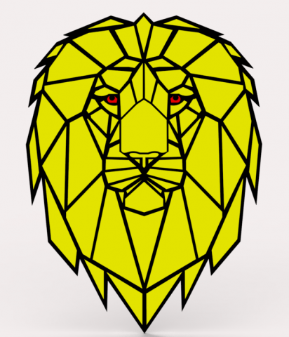 LION 3D-Modell .c4d .max .obj .3ds .fbx .stl .blend 