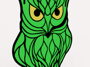 フクロウ 3Dモデル