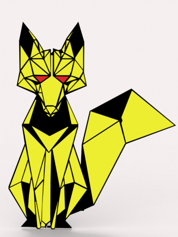 FOX 3D Model .c4d .max .obj .3ds .fbx .stl .blend 