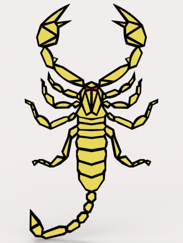 SCORPION Modelo 3D .c4d .max .obj .3ds .fbx .stl .blend 