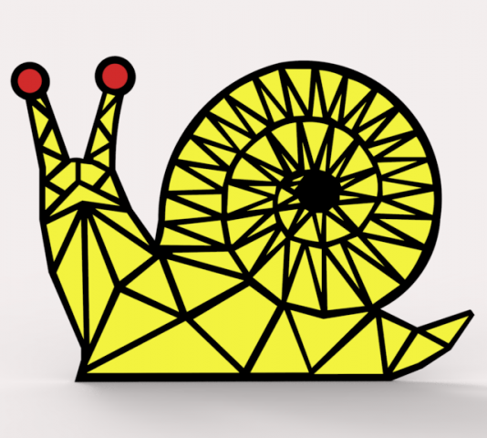 SNAIL Model 3D .c4d .max .obj .3ds .fbx .stl .blend 
