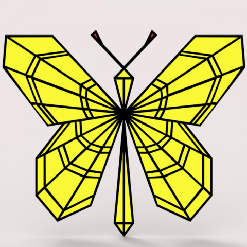 BUTTERFLY Modello 3D .c4d .max .obj .3ds .fbx .stl .blend 