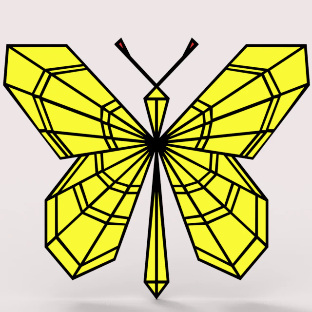 БАБОЧКА 3D Модель .c4d .max .obj .3ds .fbx .stl .blend 