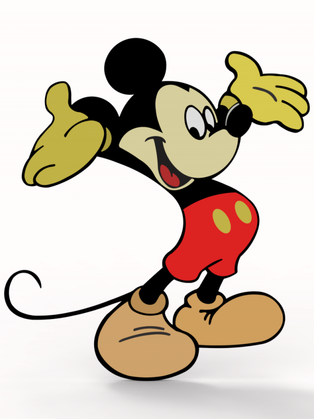 Mickey mouse Low-poly 3D Model