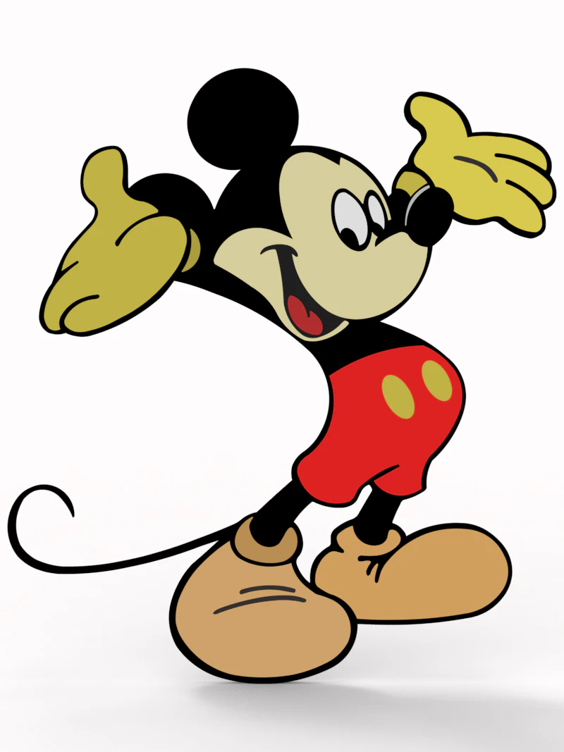 Mickey mouse 3D Model .c4d .max .obj .3ds .fbx .stl .blend 