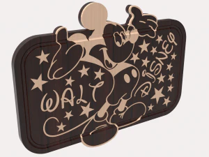 Snijplank Walt Disney 3D Model