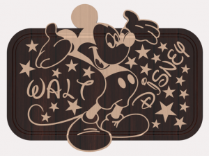 Cutting Board Walt Disney Model 3D