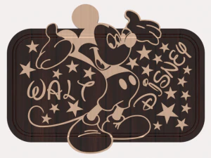 Cutting Board Walt Disney 3D Model