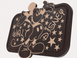 Cutting Board Walt Disney Model 3D