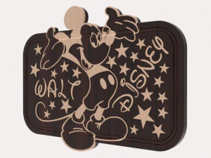 Cutting Board Walt Disney 3D Model