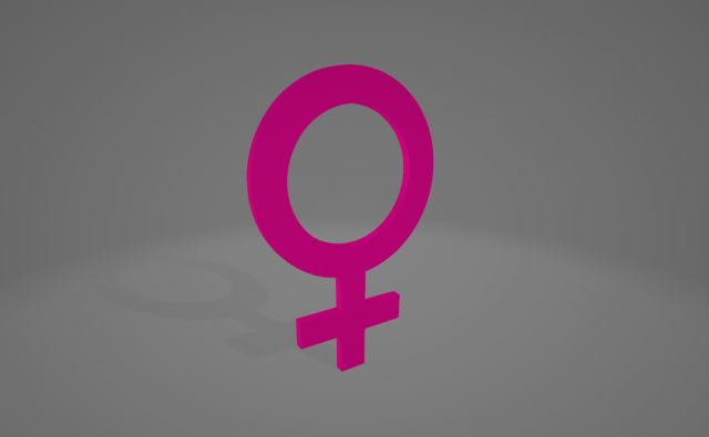 female symbol Modelo de Impressão 3D .c4d .max .obj .3ds .fbx .stl .blend 