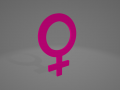 Female symbol 3D-Modell