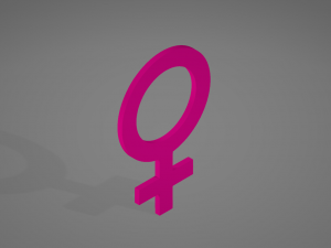 female symbol Modelo de Impressão 3D