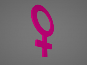 female symbol Modelo de Impressão 3D