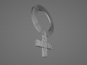 female symbol Modelo de Impressão 3D